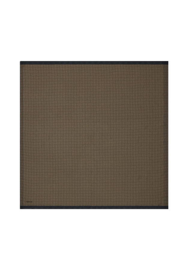 Kahverengi Monogram Jakar Eşarp - Aker