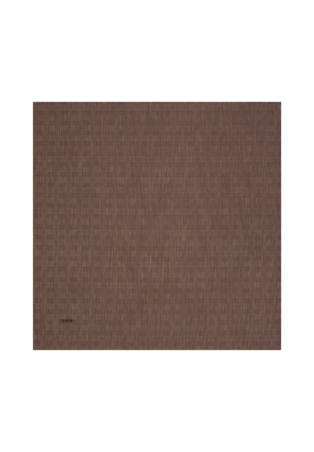 Kahverengi Monogram Jakar Eşarp - 1