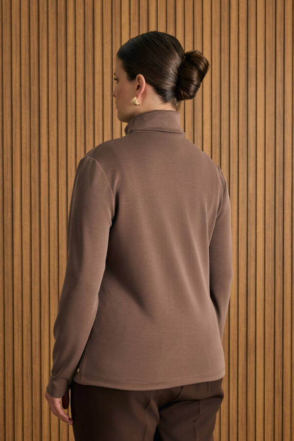 Kahverengi Örme Rayon Body - 5