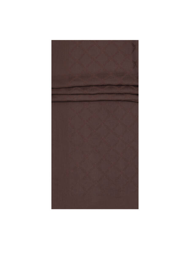 Kahverengi Pierre Cardin Monogram Şal - 1