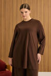 Kahverengi Rayon Pijama Üstü - 4