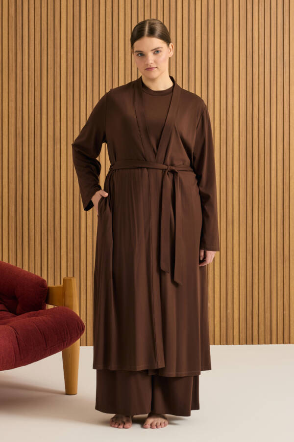 Kahverengi Rayon Sabahlık - Aker