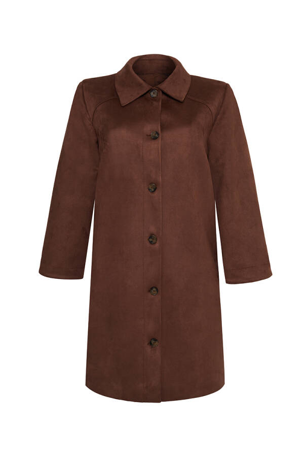 Kahverengi Süet Kap - Aker