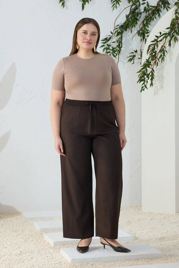 Kahverengi Suet Pantolon - 3