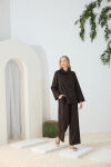 Kahverengi Suet Pantolon 