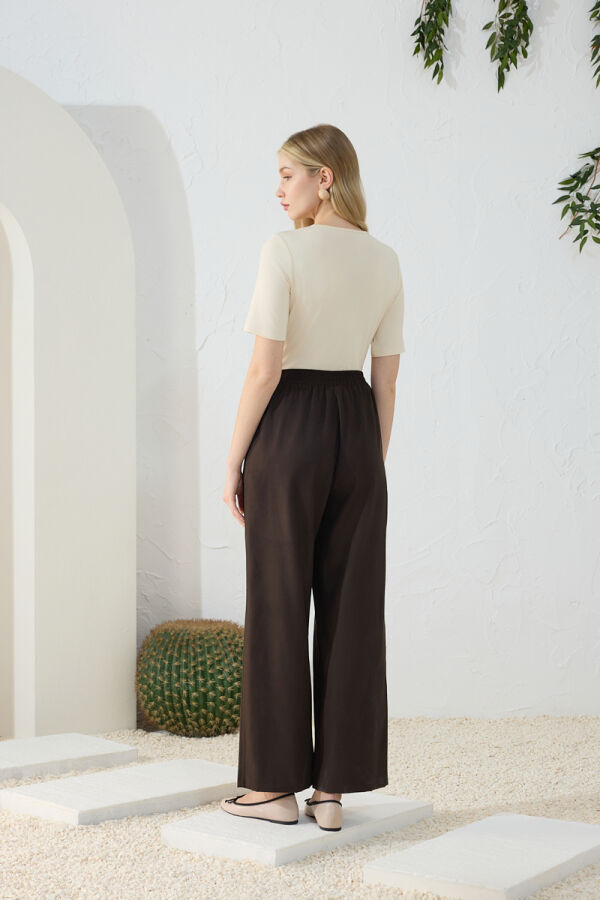 Kahverengi Suet Pantolon - 6