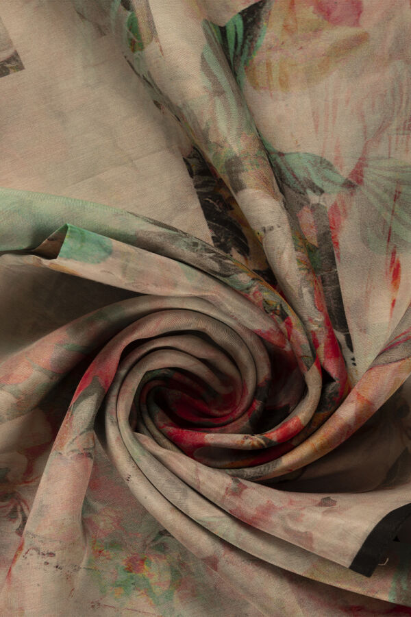 Kemik 75X200 İpek Koton Şal - 2