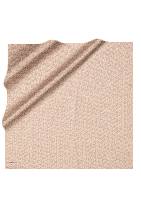 Kemik 90X90 İpek Twill Eşarp - 2