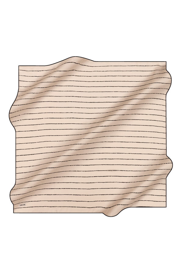 Kemik 90X90 İpek Twill Eşarp - Aker