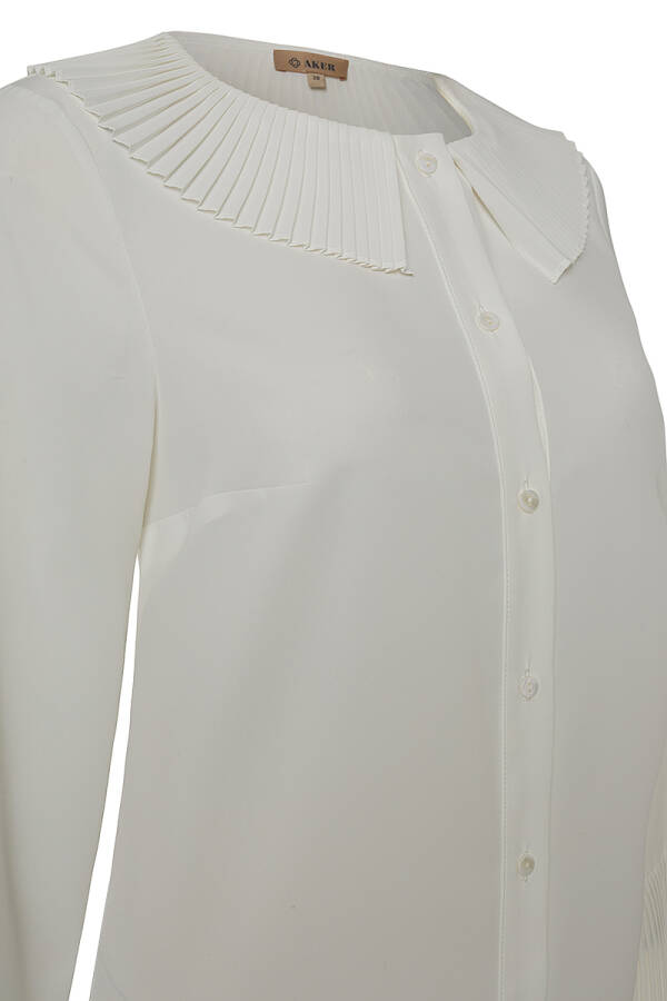 Kemik Yaka Ve Manşeti Pilise Garnili Tunik - Aker (1)