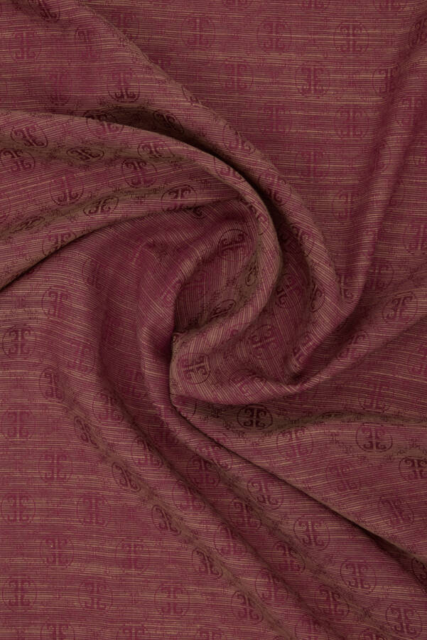 Kiremit 75X190 CM K.Pierre Cardin Logolu İpek Koton Jakar Etol - 2