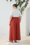 Kiremit Pileli Pantolon Etek - 7