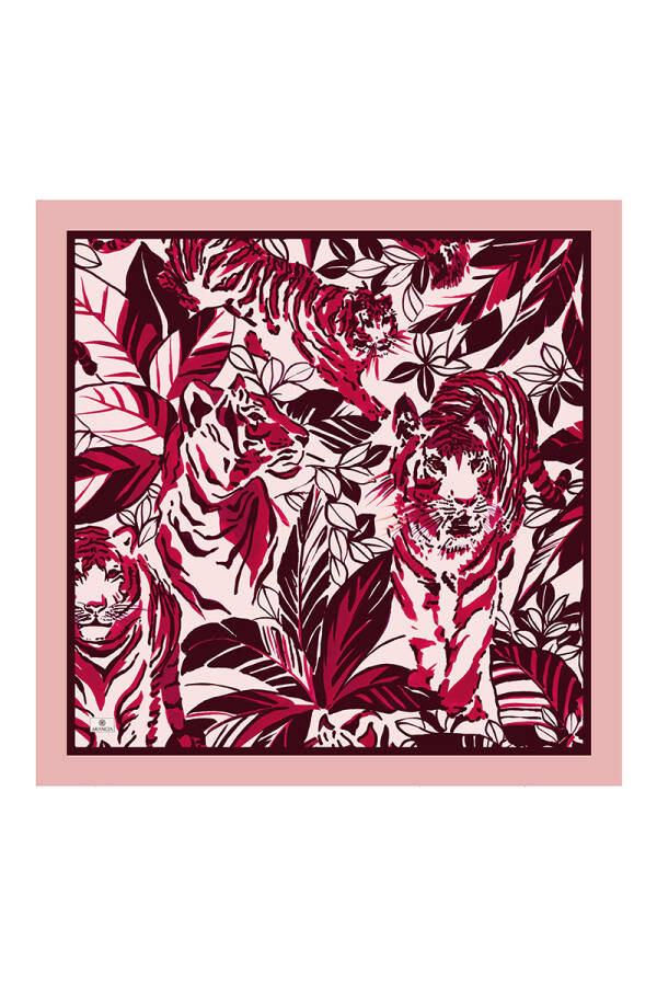 Kırmızı 100X100 Omuz Şalı - Arancia