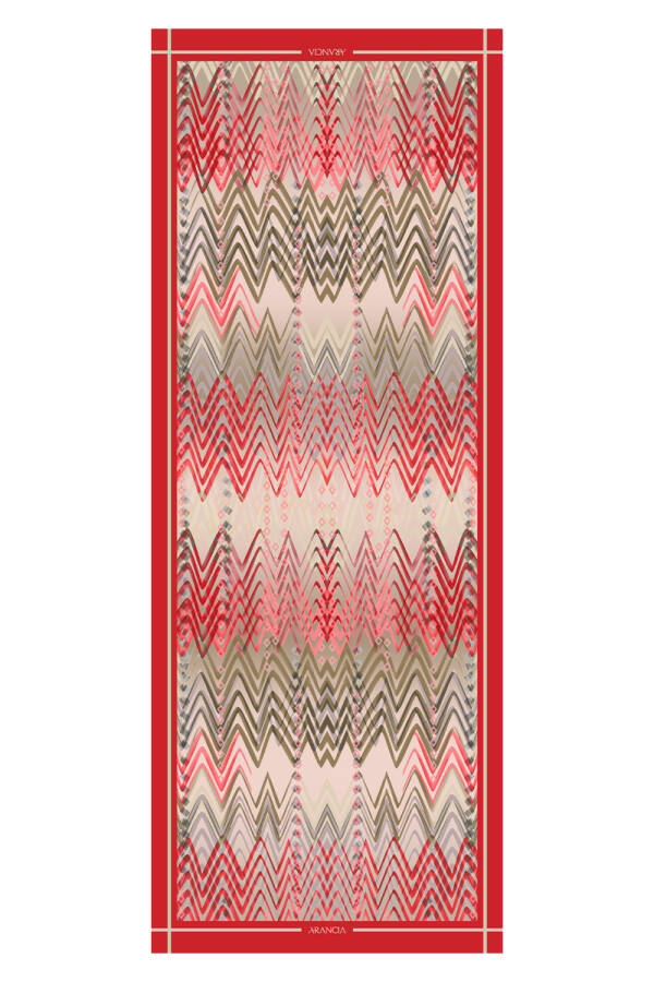 Kırmızı 70X200 Modal Şal - 1