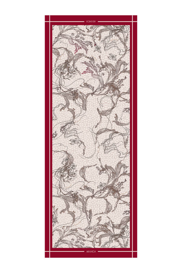 Kırmızı 70X200 Modal Şal - 1