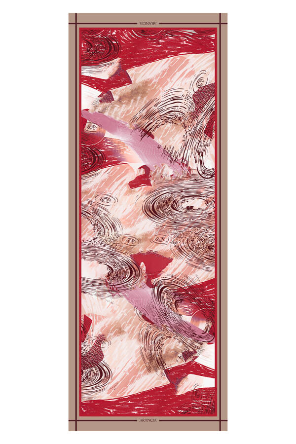 Kırmızı 70X200 Modal Şal - 1