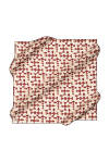 Kırmızı 90X90 İpek Krep Saten Eşarp - 2
