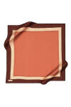 Kırmızı 90X90 İpek Krep Saten Eşarp 