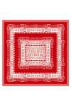 Kırmızı 90X90 İpek Twill Eşarp - 1