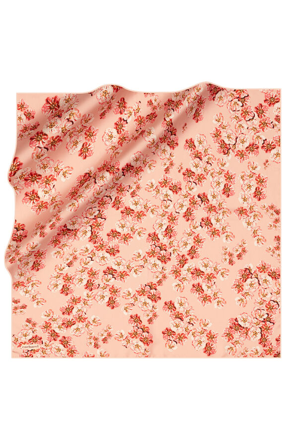 Kırmızı 90X90 İpek Twill Eşarp - Cacharel