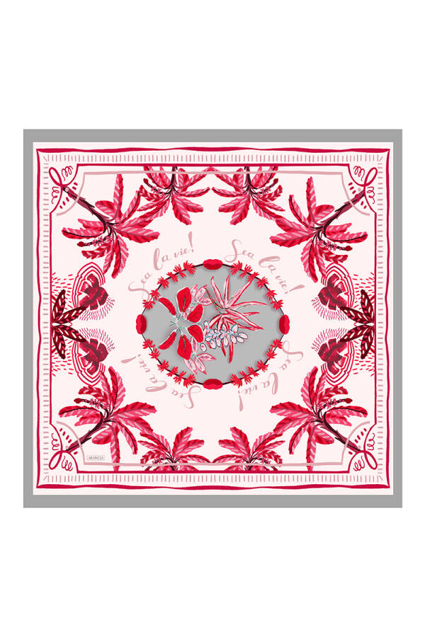 Kırmızı 90X90 Pure Touch Eşarp - 1