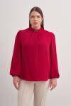 Kırmızı Detaylı Bluz 