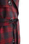 Kırmızı Ekoseli Pardösü - 2