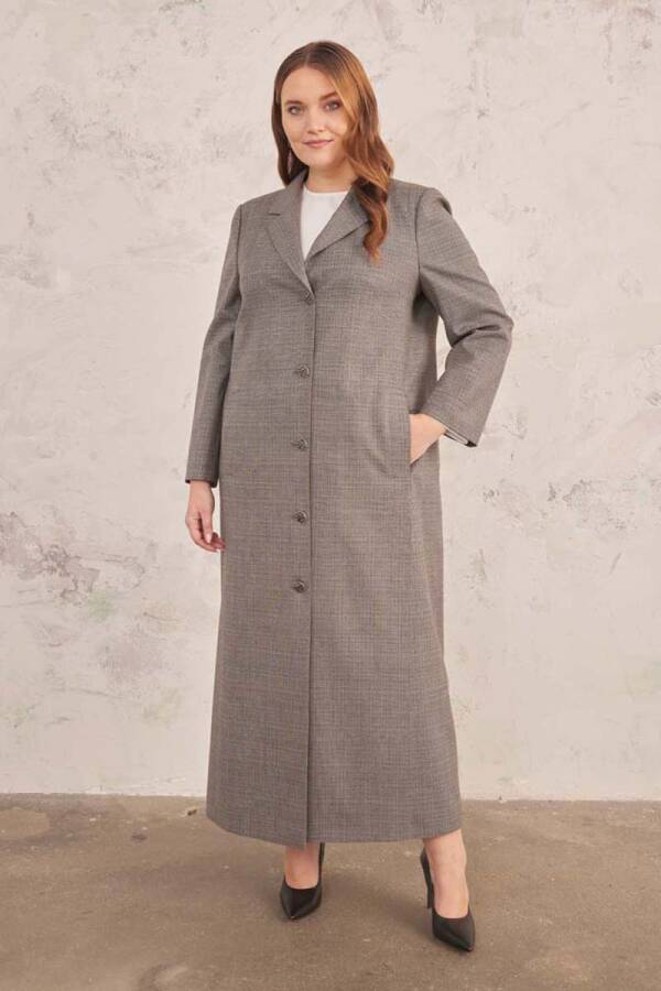 Antrasit Klasik Kesim Pardösü - 3