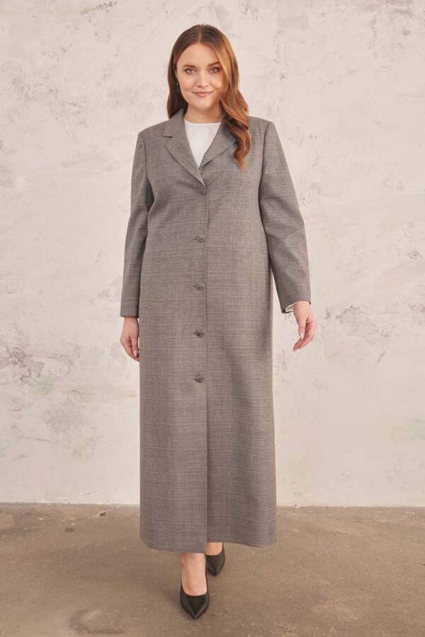 Antrasit Klasik Kesim Pardösü - 6