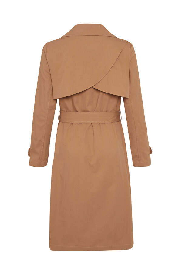 Camel Klasik Kesim Trenç Kap - 3