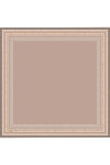 Koyu Bej 90X90 İpek Twill Eşarp 