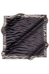Koyu Gri 100X100 İpek Krep Saten Eşarp 