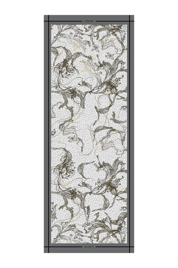 Koyu Gri 70X200 Modal Şal - 1