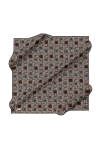 Koyu Gri 90X90 İpek Krep Saten Eşarp 