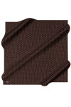 Koyu Kahverengi 100X100 İpek Krep Saten Eşarp 