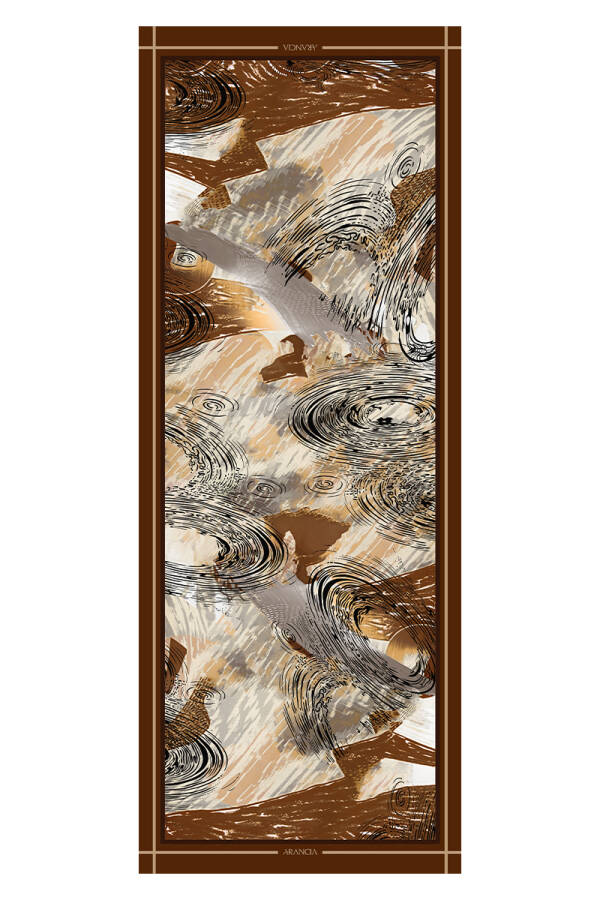 Koyu Kahverengi 70X200 Modal Şal - 1