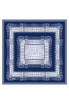 Koyu mavi 90X90 İpek Twill Eşarp - 1