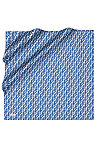 Koyu mavi 90X90 İpek Twill Eşarp - 1