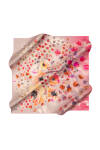Koyu Pembe 90X90 İpek Krep Saten Eşarp 