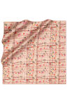 Koyu Pembe 90X90 İpek Twill Eşarp - 1