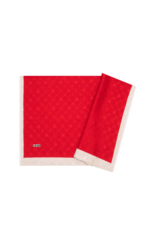 Kırmızı 70X190 CM Koza Şal - 1