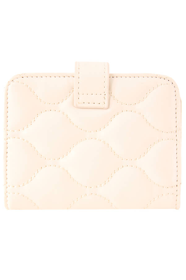 Krem CZDN30010 KARE ÇITÇITLI CÜZDAN - Aker (1)