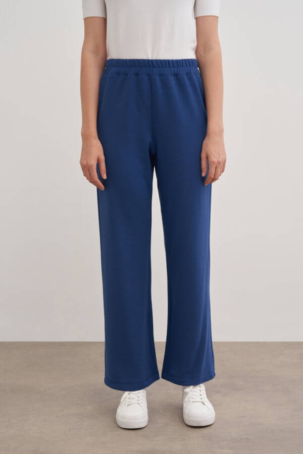 Lacivert 3220111 Beli Lastikli Spor Pantolon - Aker (1)