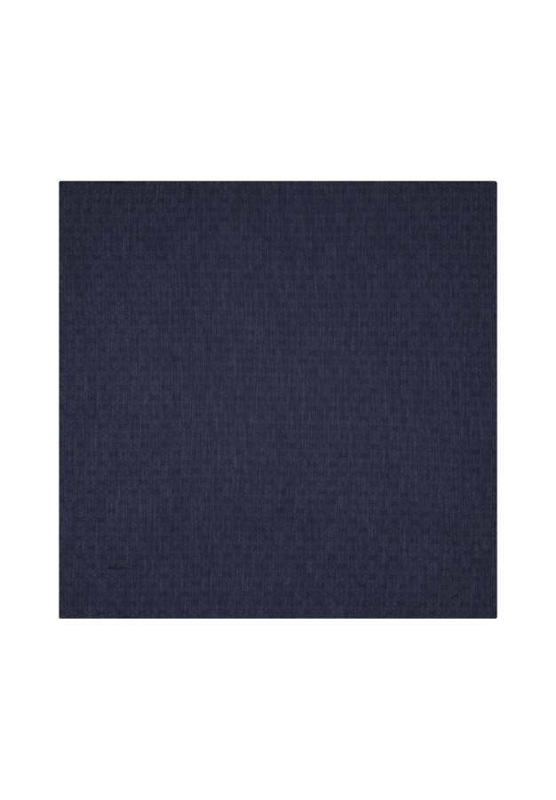 Lacivert 100X100 K.Pierre Cardın Logolu İpek Koton Jakar - Pierre Cardin