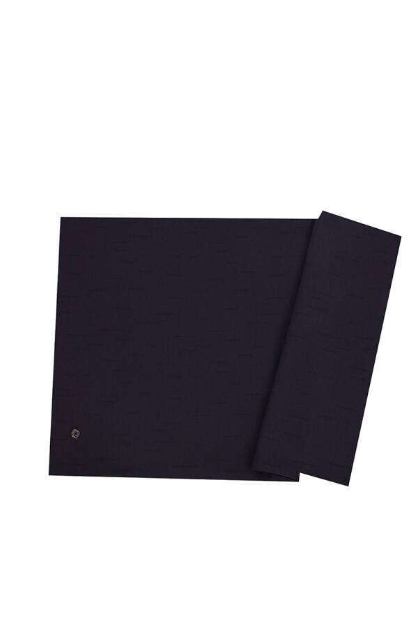 Lacivert 65X190 Çizgi Desen Şal - 1