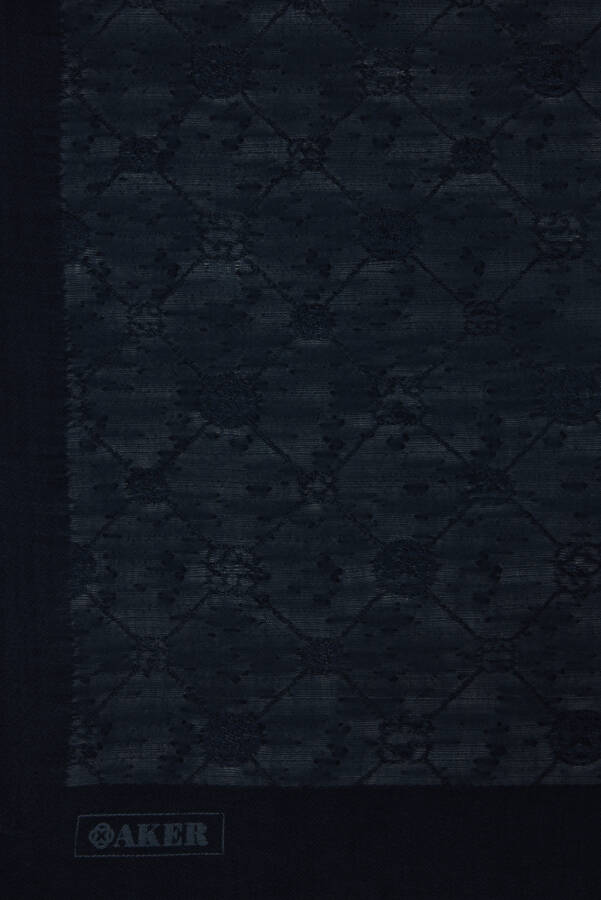 Lacivert 70X190 CM Koza Şal - 4