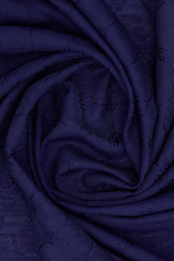 Lacivert 70X190 CM Koza Şal - 3