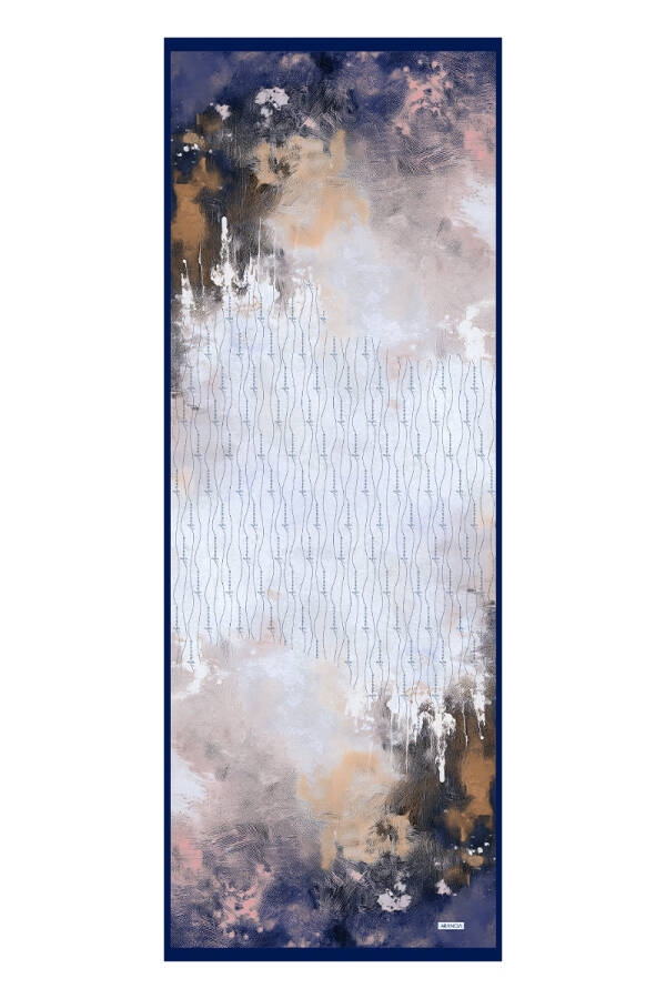 Lacivert 70X200 Modal Şal - 1