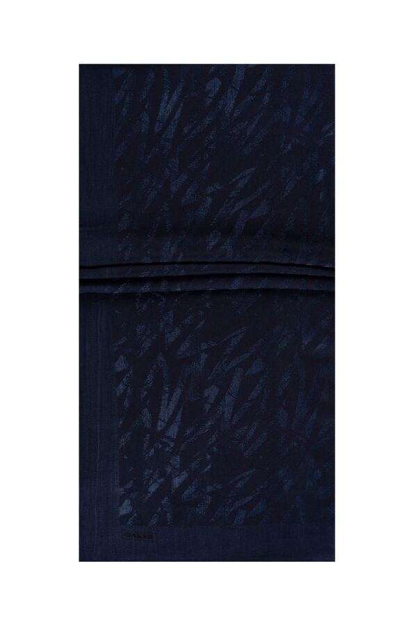 Lacivert 75 X 190 Naia Nehir Şal - 2