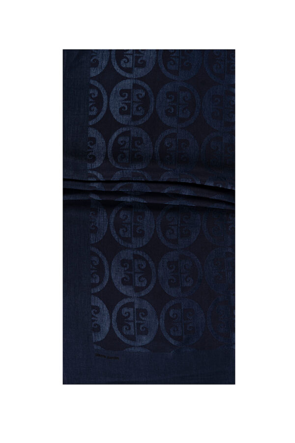 Lacivert 75 X 190 Naia Rivela Şal - 1